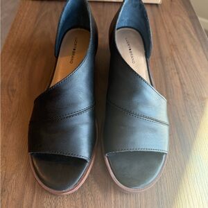Lucky Brand Women's Black Open Toe Mules
